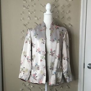 Vintage Reversible Silk Patterned Kimono Jacket